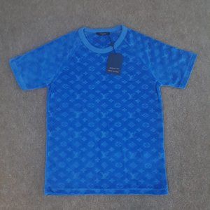 LOUIS VUITTON MEN BLUE SHORT SLEEVE